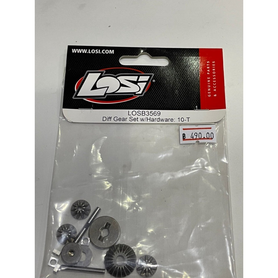 LOSB3569 Differential Gear Set with Hardware TEN-T