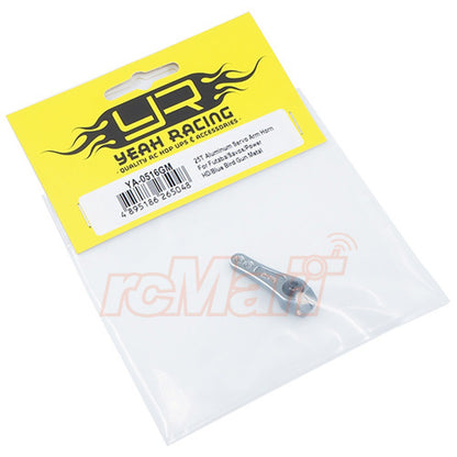 Yeah Racing 25T Aluminum Servo Arm Horn For Futaba Savox Power HD Blue Bird Gun Metal YA-0516GM