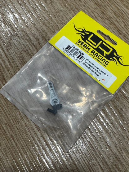 Yeah Racing 25T Aluminum Servo Arm Horn For Futaba Savox Power HD Blue Bird Gun Metal YA-0516GM