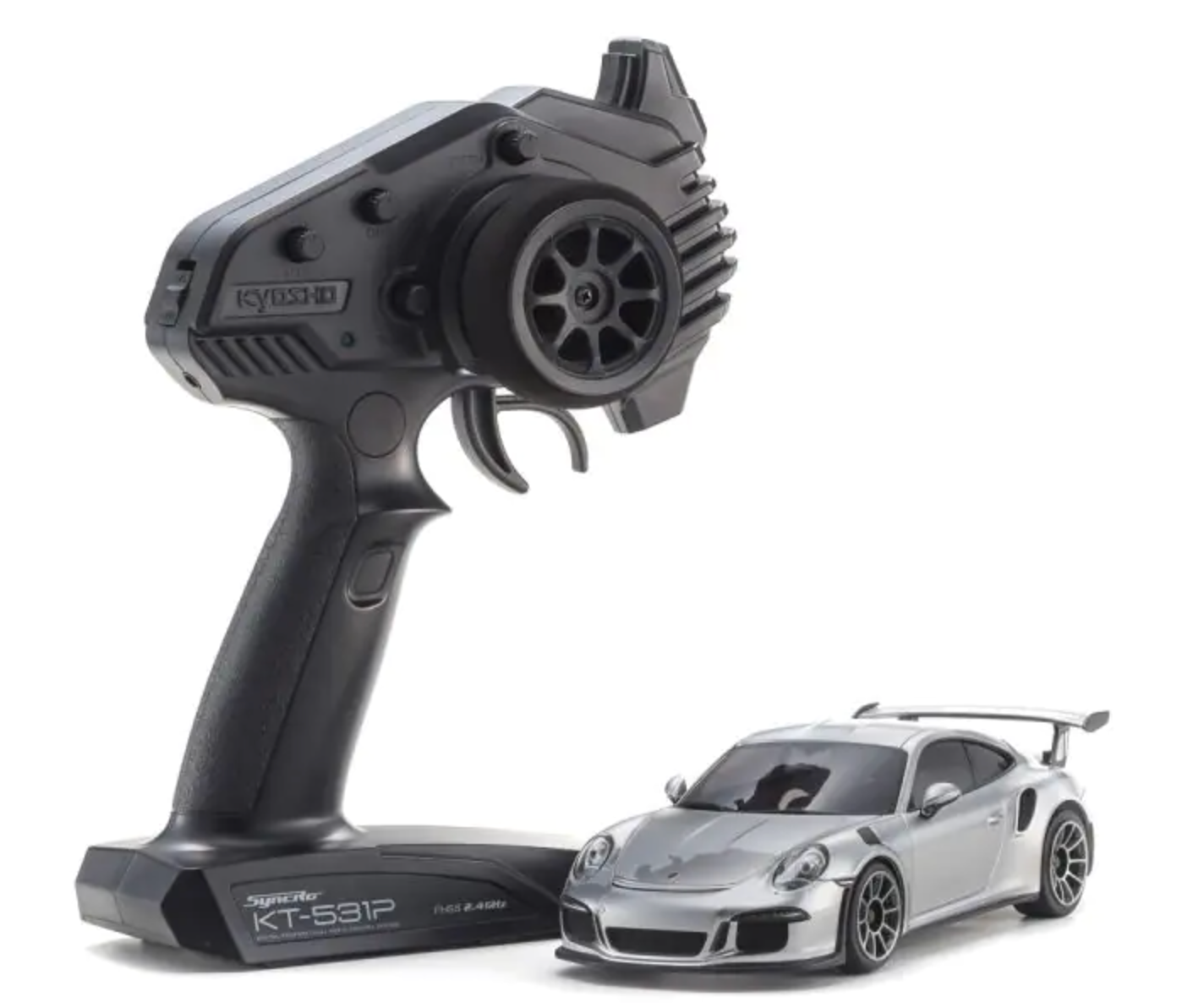 KYOSHO MINI-Z RWD MR-04 readyset Porsche 911 GT3 RS GT-silbermetallic 32358S ศูนย์ไทย