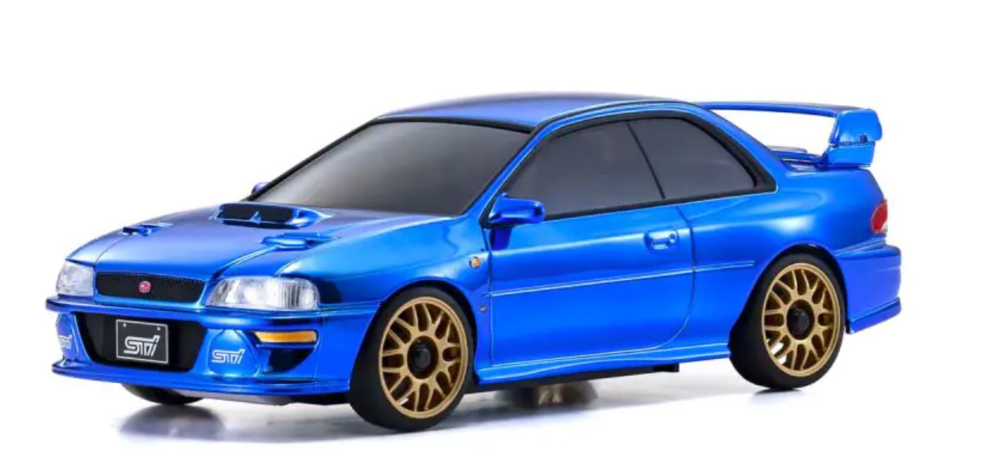 KYOSHO (Rare item) ASC SUBARU Impreza 22B-STi Version Chrome Blue Kyosho 60th Anniversary เฉพาะบอดี้ MZP457CBL