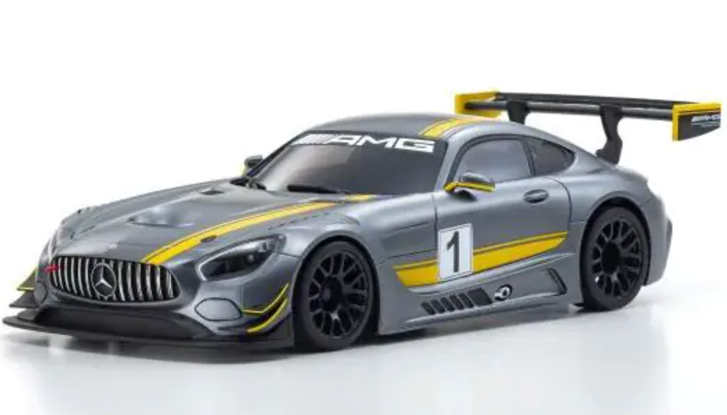 KYOSHO ASC MR03W-MM Mercedes-AMG GT3Gray/Yellow เฉพาะบอดี้ MZP241GY