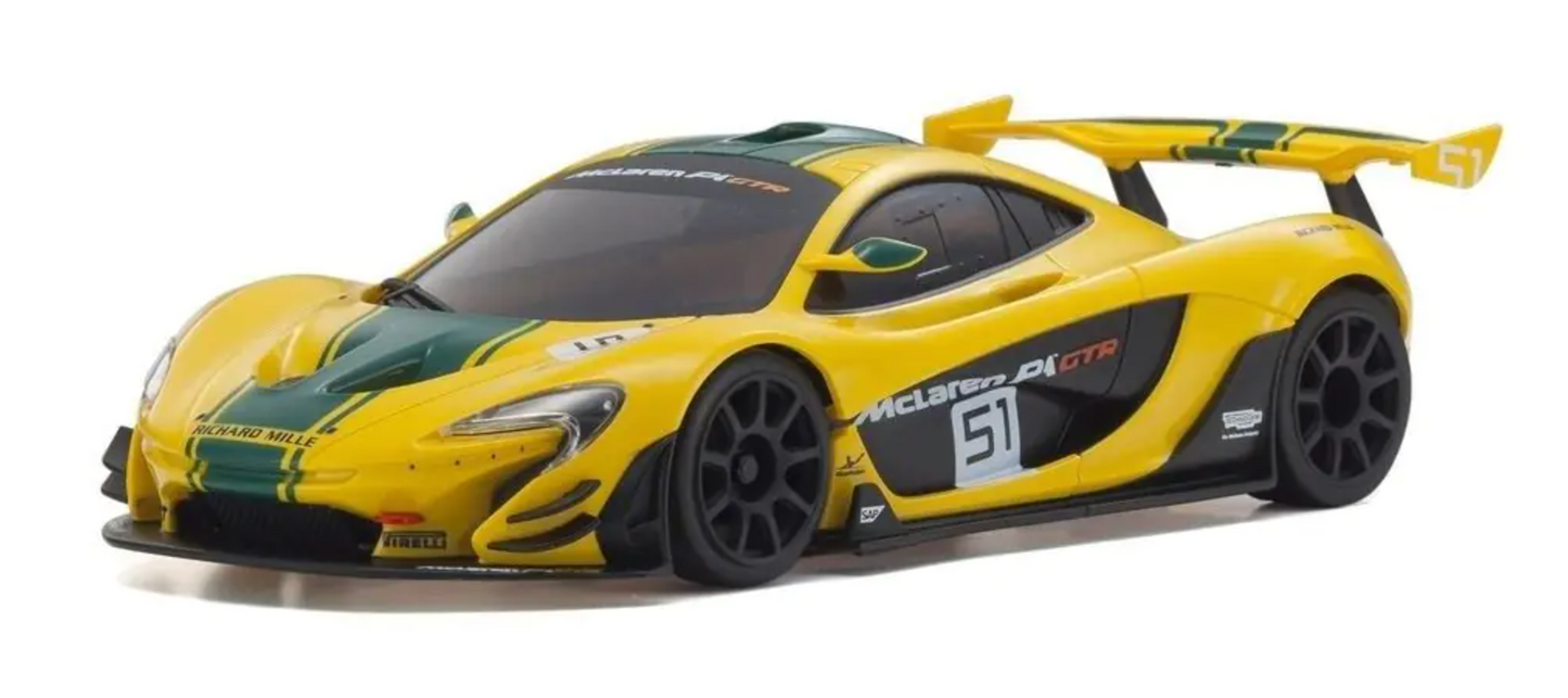 KYOSHO Rare item ASC MR03RWD McLaren P1™ GTR Yellow/Green เฉพาะบอดี้ MZP235YG