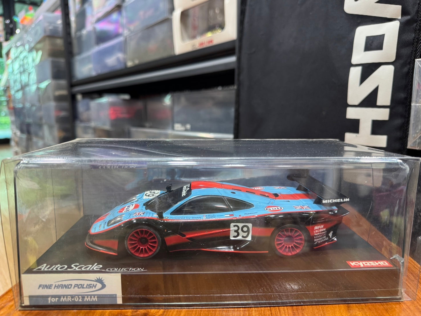 KYOSHO Rare item ASC McLaren F1 GTR No.39 Gulf Racing Le Mans 1997 เฉพาะบอดี้ MZP213GD