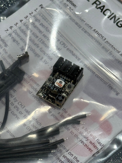 Cube Racing AFHDS3 Nano Receiver with GYRO For Flysky NB4/NB4Plus/NB4Pro/NB4Pro Plus CE-NAFHD/GY