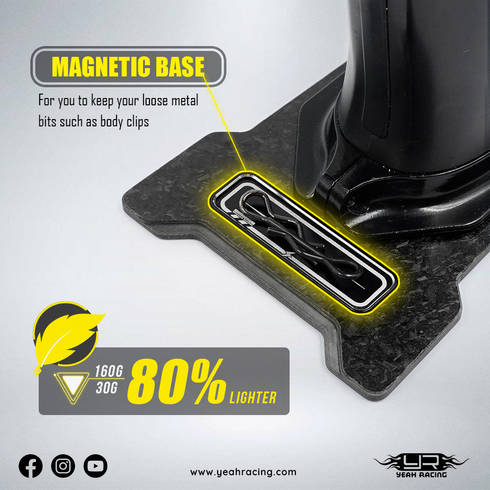 Yeah Racing Graphite Base Plate For Noble NB4 / Pro / Plus YA-0742BK ศูนย์ไทย