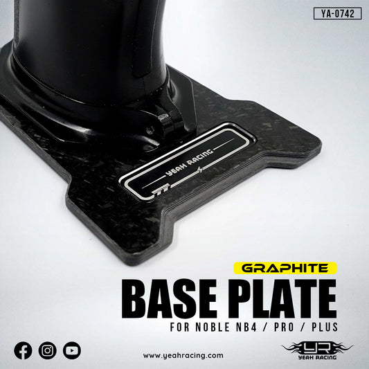 Yeah Racing Graphite Base Plate For Noble NB4 / Pro / Plus YA-0742BK ศูนย์ไทย