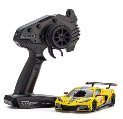KYOSHO MINI-Z RWD MR-04 readyset CHEVROLET® CORVETTE® C8.R Yellow 32356Y ศูนย์ไทย