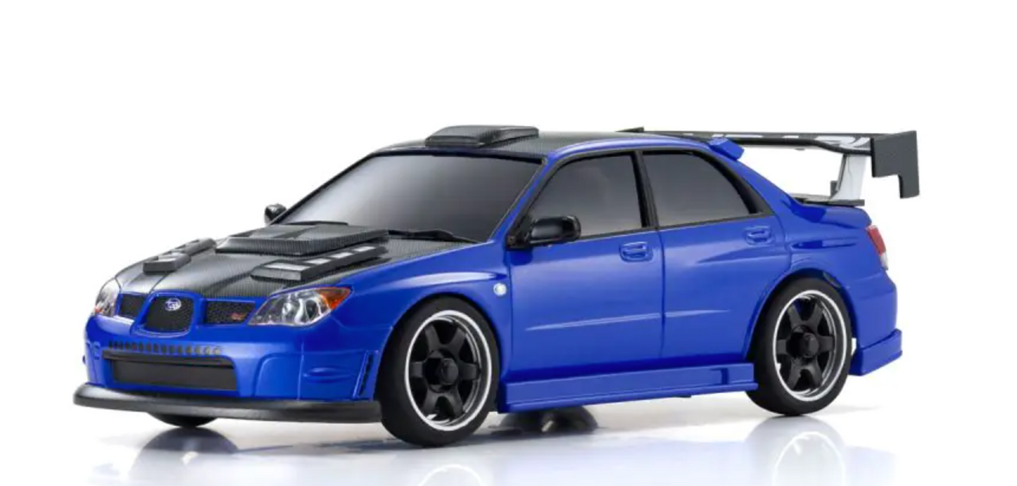 KYOSHO  MINI-Z AWD SUBARU IMPREZA with Aero kit and CFRP hood Metallic Blue 32653BL ศูนย์ไทย