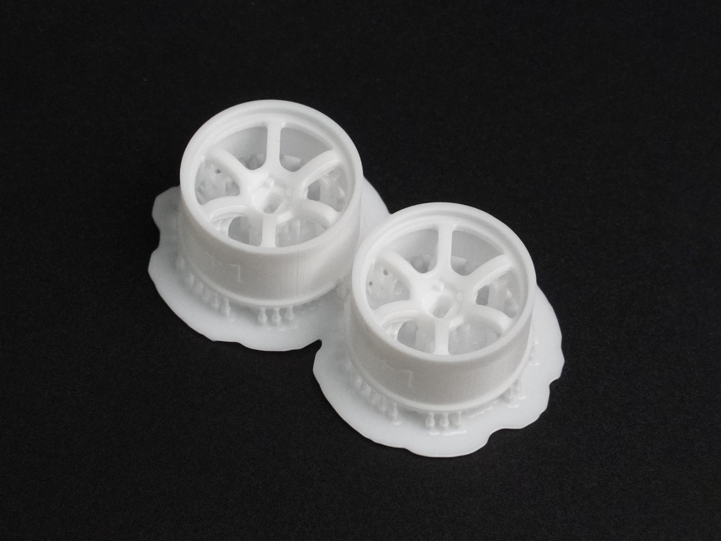 DDL-WR002W-W1 DDLABO 6Spoke wheel white – Wide 1mm (2pcs) ศูนย์ไทย