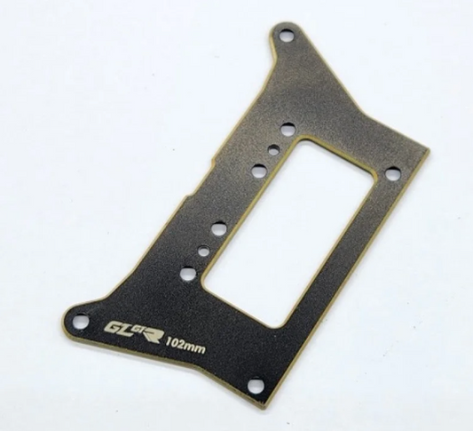 GL racing GTR Motor Mount Brass Plate (Rear 102mm) GL-GTR-OP-013