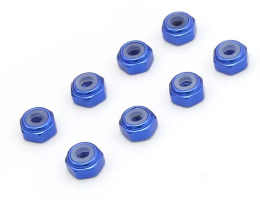 KYOSHO M2 Alu. Nylon Color Nut 8pcs MZW128 ศูนย์ไทย