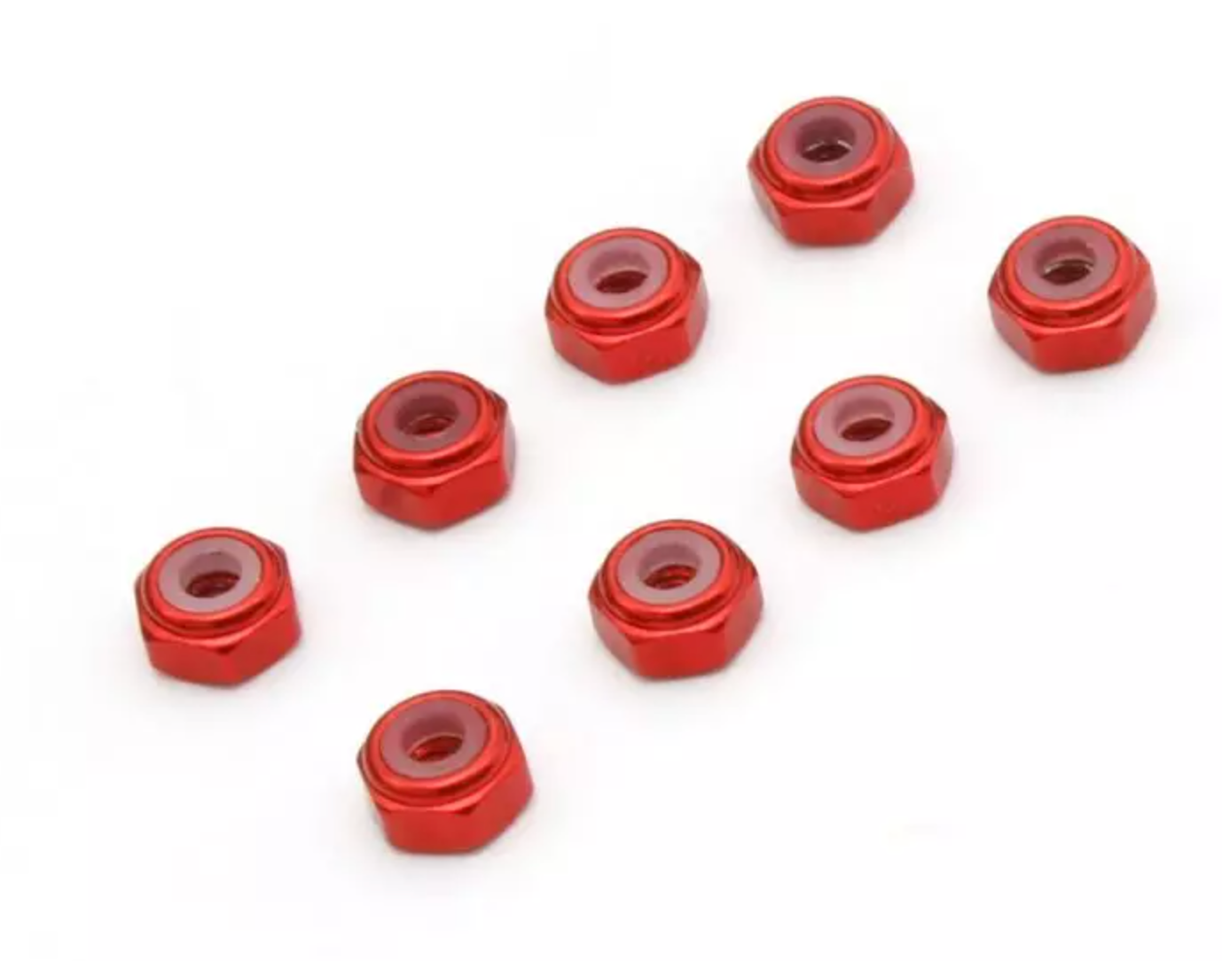 KYOSHO M2 Alu. Nylon Color Nut 8pcs MZW128 ศูนย์ไทย