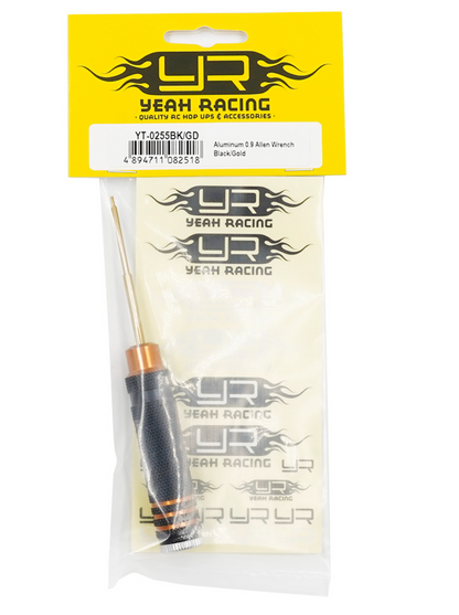 Yeah Racing  Aluminum 0.9 Allen Wrench Black/Gold YT-0255BK/GD