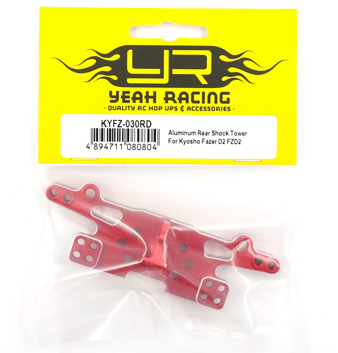 Yeah Racing Aluminum Rear Shock Tower For Kyosho Fazer D2 FZD2 KYFZ-030RD