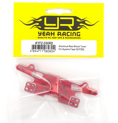 Yeah Racing Aluminum Rear Shock Tower For Kyosho Fazer D2 FZD2 KYFZ-030RD
