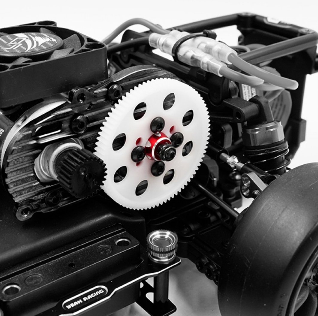 Yeah Racing Aluminum Spur Gear Mount For Kyosho Fazer D2 FZD2 KYFZ-026RD