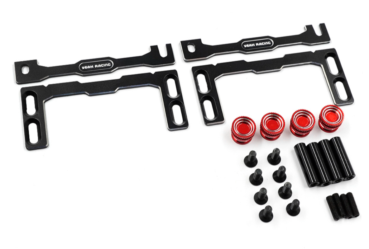 Yeah Racing Aluminum Shorty Battery Holder For Kyosho Fazer D2 FZD2 KYFZ-024BK/RD