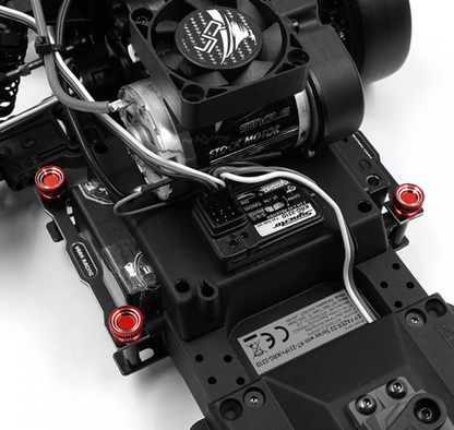 Yeah Racing Aluminum Shorty Battery Holder For Kyosho Fazer D2 FZD2 KYFZ-024BK/RD