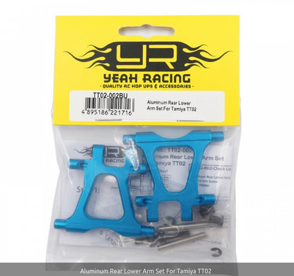 Yeah Racing Aluminum Rear Lower Arm Set For Tamiya TT02 TT02-002BU ศูนย์ไทย
