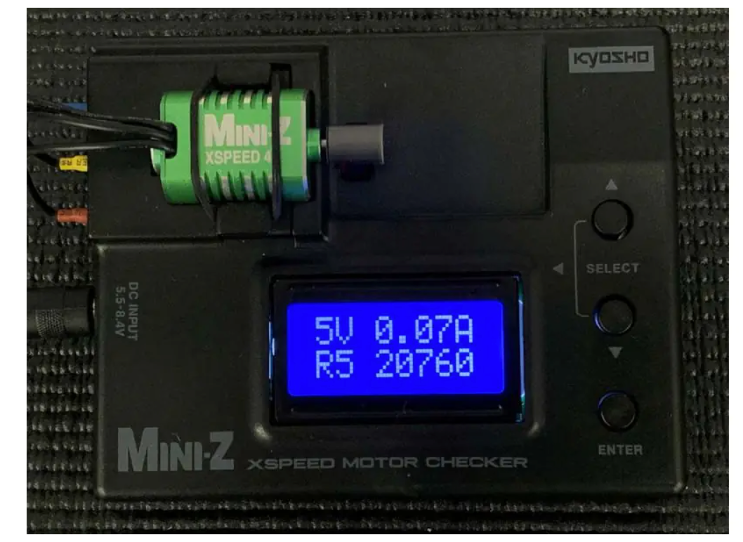 KYOSHO X-SPEED MINI-Z Motor Checker MZW124 เทสรอบมอเตอร์ ศูนย์ไทย