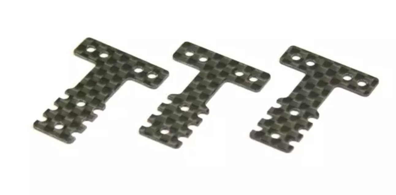 KYOSHO Carbon RearSus.Plate(Soft/MM/LM/MM2/3pcs MZW403SB ศูนย์ไทย