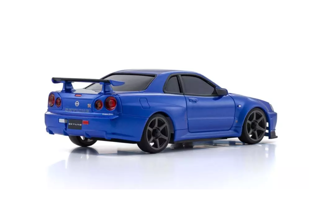 KYOSHO ASC MA020 NISSAN SKYLINE GT-R R34 V.specⅡNur Metallic Blue MZP487MB ศูนย์ไทย