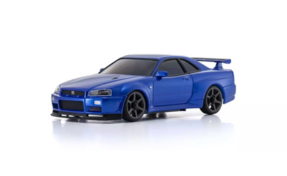 KYOSHO ASC MA020 NISSAN SKYLINE GT-R R34 V.specⅡNur Metallic Blue MZP487MB ศูนย์ไทย