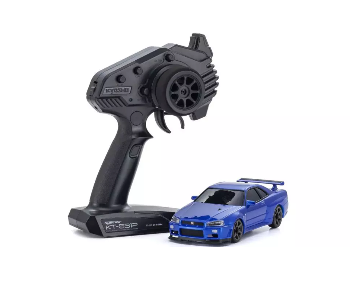 KYOSHO MINI-Z AWD NISSAN SKYLINE GT-R R34 V.specⅡNur Metallic Blue 32658MB ศูนย์ไทย