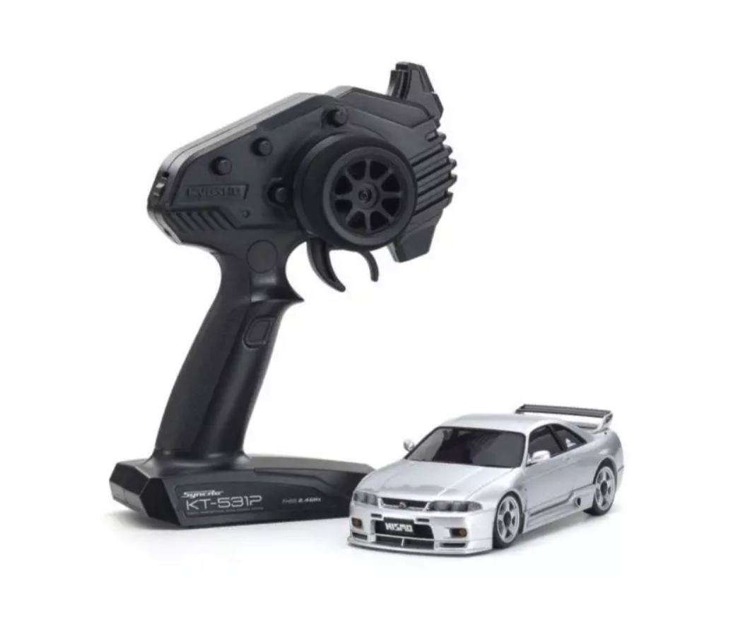 KYOSHO MINI-Z AWD NISSAN SKYLINE GT-R NISMO (R33) Silver 32659S ศูนย์ไทย