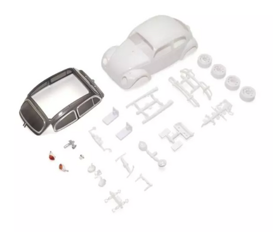 KYOSHO VW Beetle 1966 Model White Body set (w/rims) MZN240 ศูนย์ไทย
