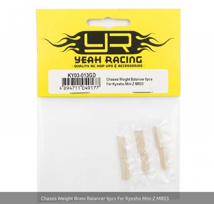 Yeah Racing Chassis Weight Brass Balancer 6pcs For Kyosho Mini-Z MR03 KY03-013GD ศูนย์ไทย