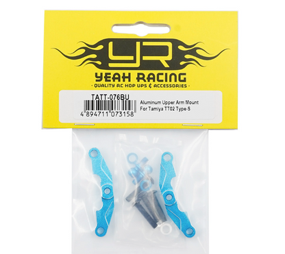 Yeah Racing Aluminum Upper Arm Mount For Tamiya TT02 Type-S SRX SR TATT-076BU ศูนย์ไทย