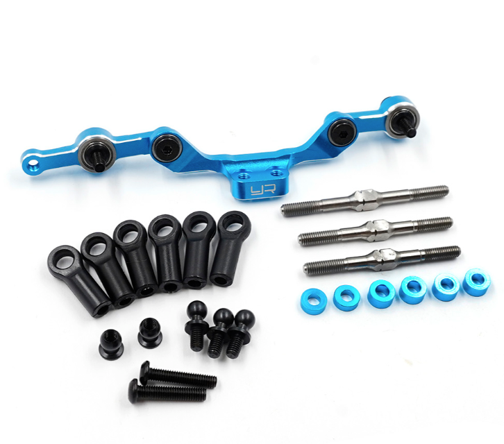 Yeah Racing Aluminum Long Tie-Rod Steering Set For Tamiya TT-02 SR/SRX TATT-087BU ศูนย์ไทย