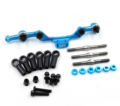 Yeah Racing Aluminum Long Tie-Rod Steering Set For Tamiya TT-02 SR/SRX TATT-087BU ศูนย์ไทย