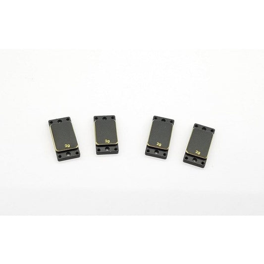 GL Racing GLF-OP-014 Brass Left/Right plates - (2.0g x 4pcs)