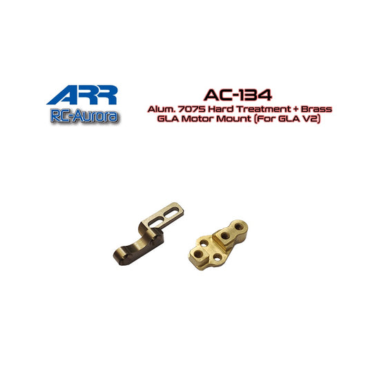 RC Aurora AC-134 Alum. 7075 Hard Treatment + Brass GLA Motor Mount (For GLA V2)