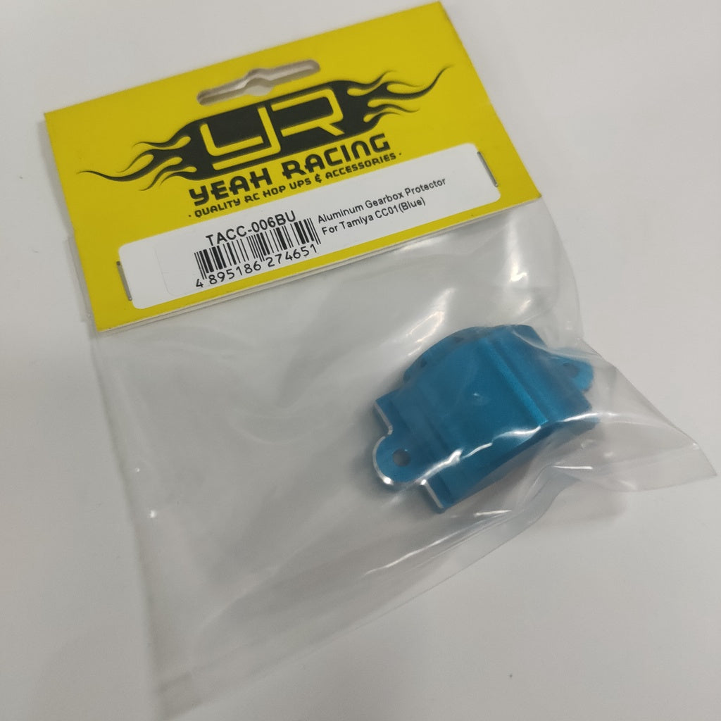 Yeah Racing Aluminum Gearbox Protector For Tamiya CC01 Blue