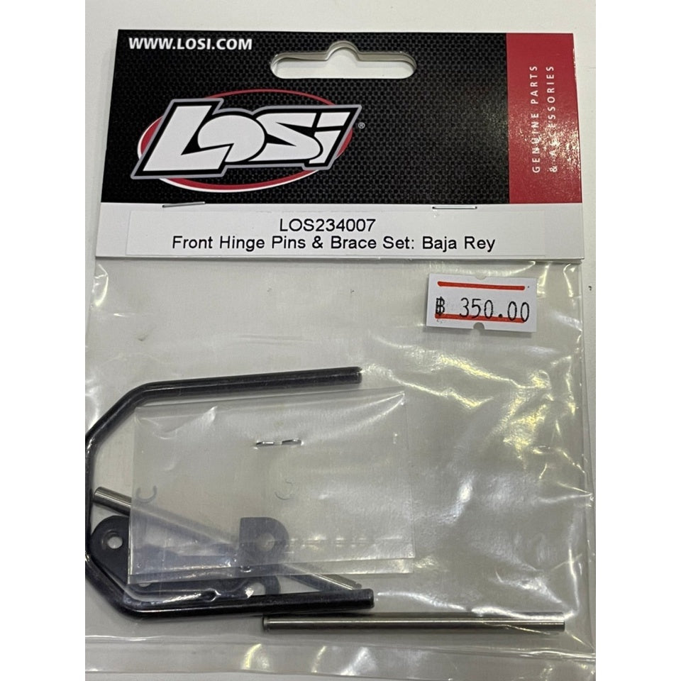 LOS234007 Baja Rey Front Hinge Pins & Brace Set