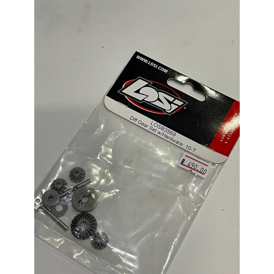 LOSB3569 Differential Gear Set with Hardware TEN-T