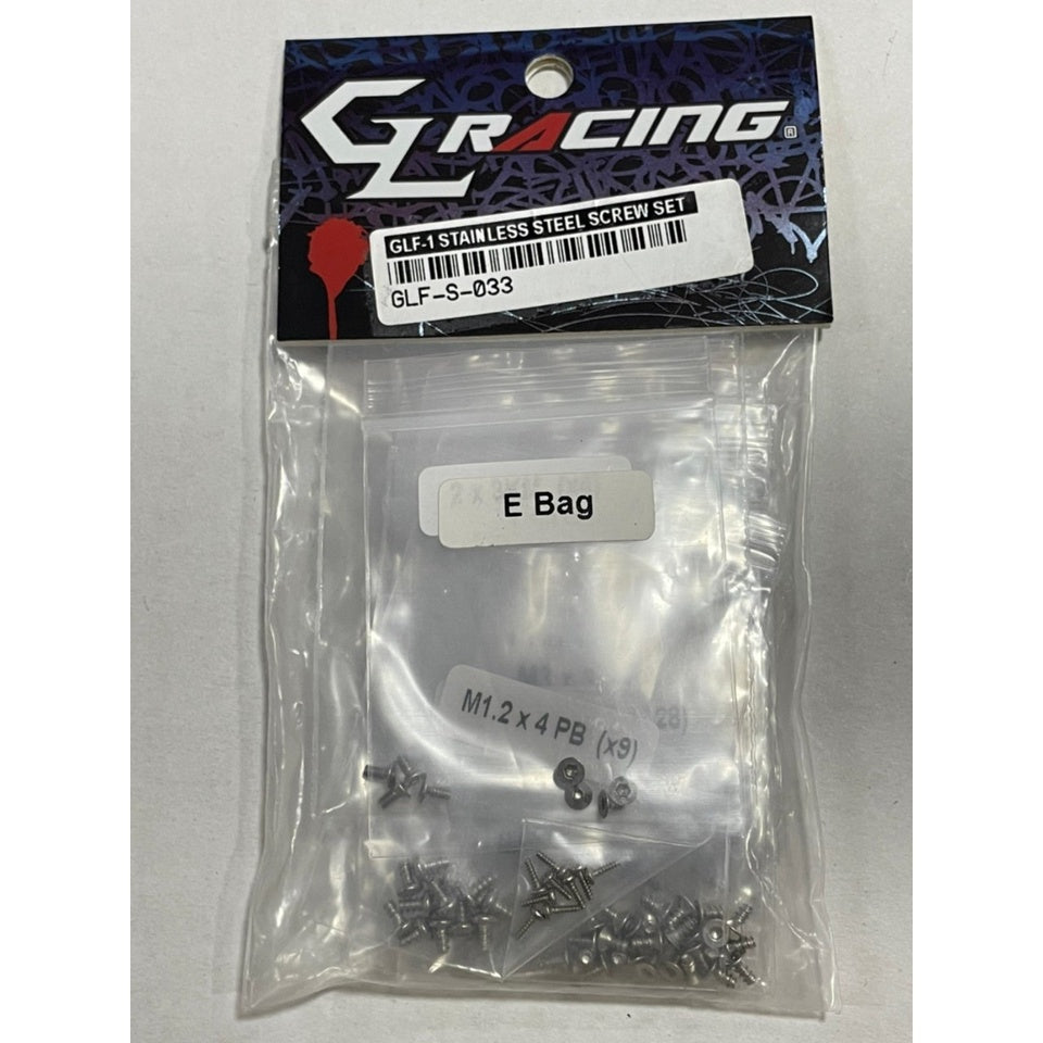 GL Racing GLF-S-033 GLF-1 STAINLESS STEEL SCREW SET