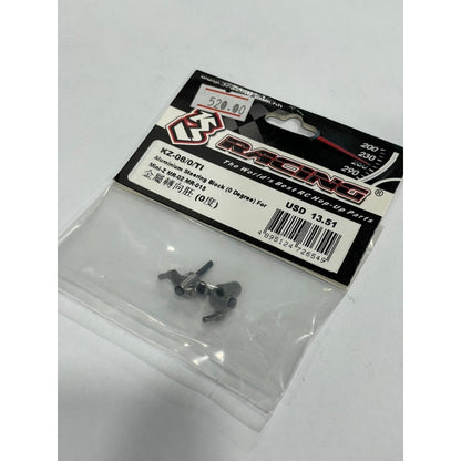 3Racing KZ-08/0/TI Mini-Z MR-02 (MM) /Mini-Z MR-015 Aluminium Steering Block( 0 Degree ) - Titanium Color