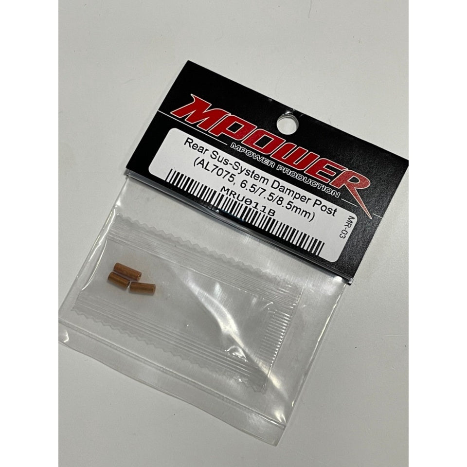 MPower MRU011B AL7075 Rear Sus-System Damper Post (6.5, 7.5, 8.5 /mm)