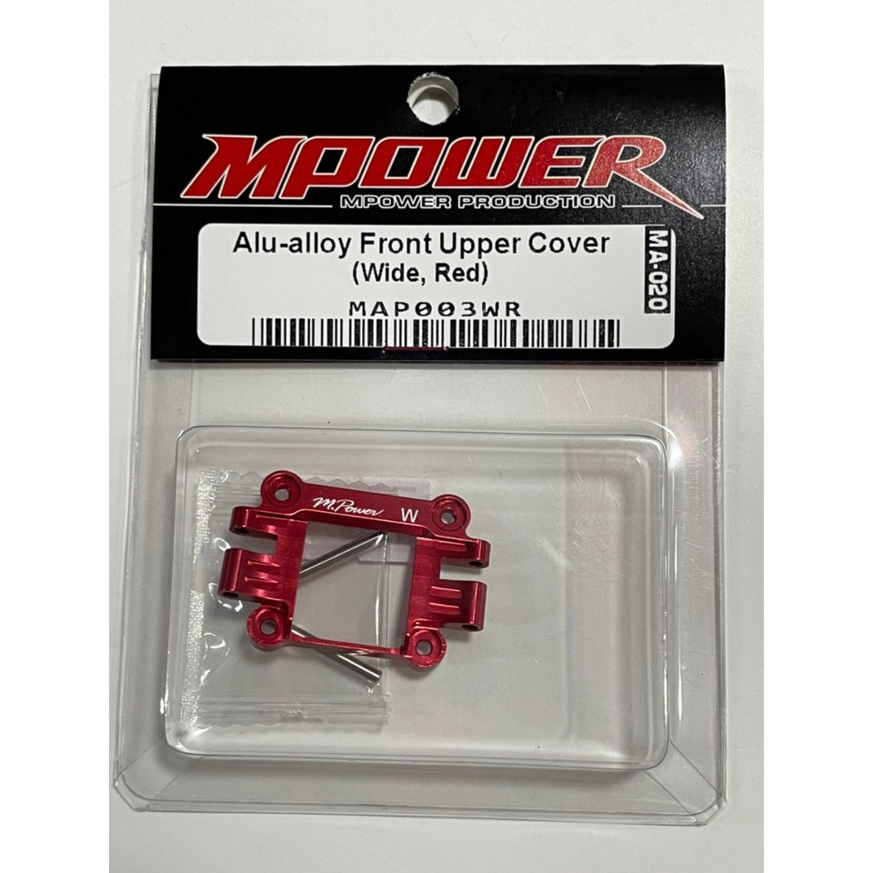 Mpower MAP003WR Alu-alloy Front Upper Cover (MA-020, Wide, Red)