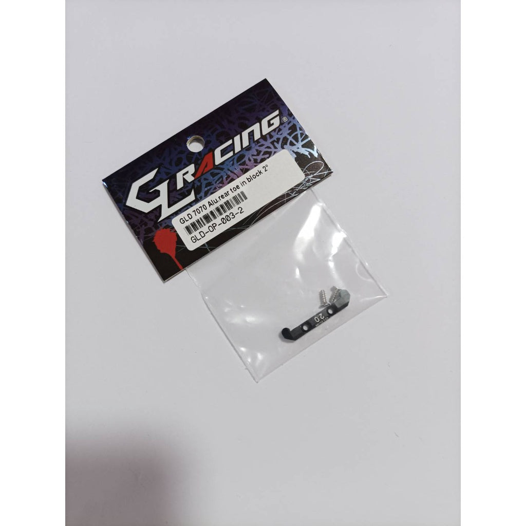 GL RACING GLD 7070 Alu.rear toe in block 2⁰  GLD-OP-003-2