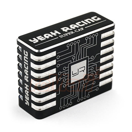 Yeah Racing YE-0027BK Aluminum Case Hyper Booster Capacitor For RC Car Black