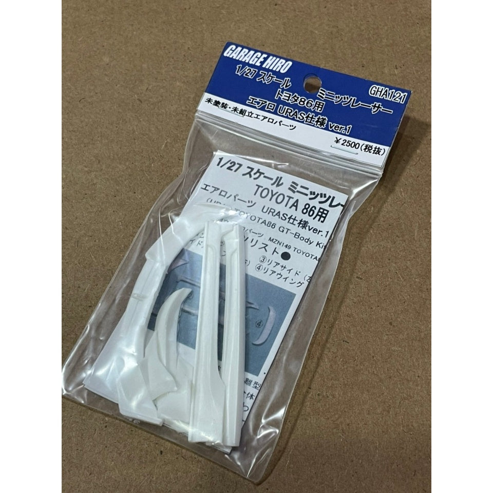 Garage Hiro GHA121 Aero Parts Set URAS Ver.1 for TOYOTA 86 (KYOSHO MINI-Z Racer) (ไม่รวมบอดี้)