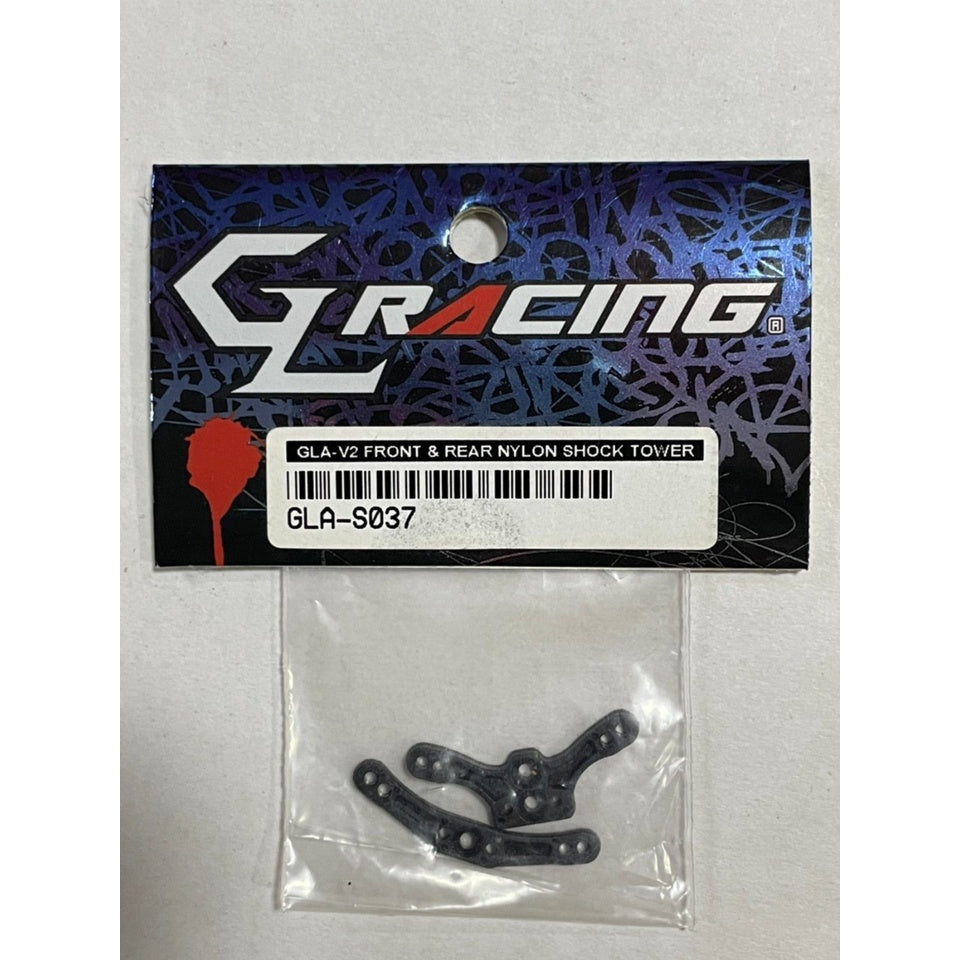 GL Racing GLA-S037 GLA-V2 FRONT & REAR NYLON SHOCK TOWER