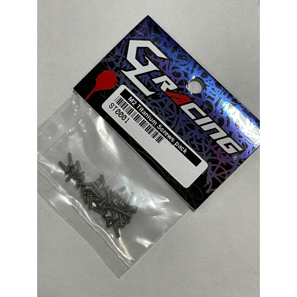 GL Racing ST0001 M2 Titanium Screws pack