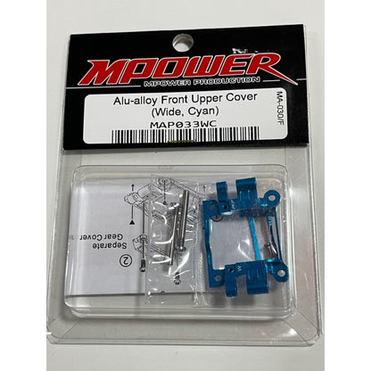Mpower MAP033W Alu-alloy Front Upper Cover (MA-030/F, Wide, Cyan)